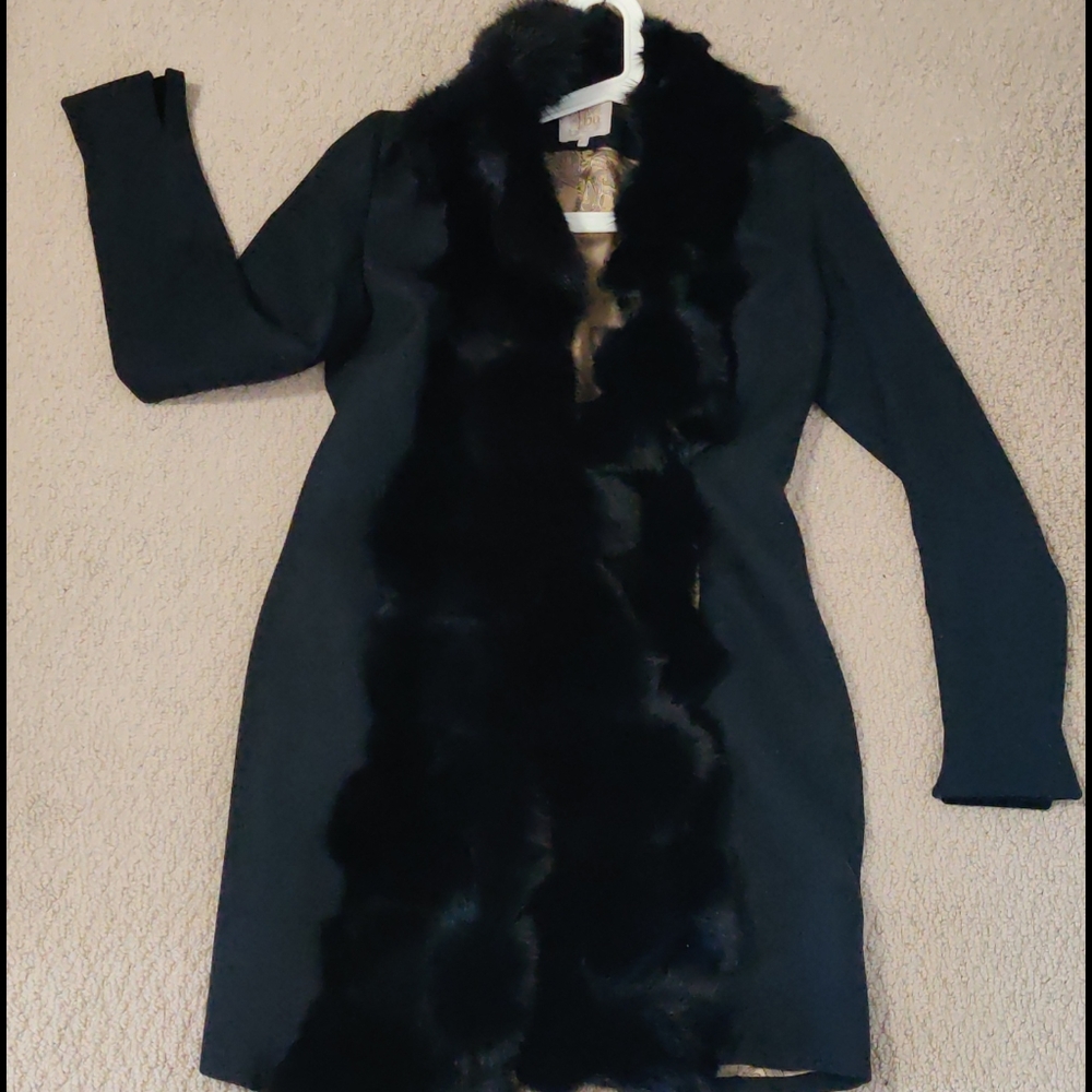 Black fall/spring coat